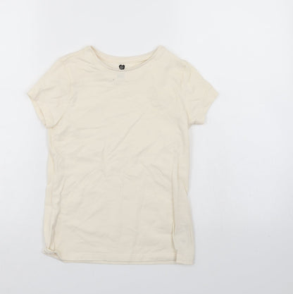 BE Girls Ivory   Basic T-Shirt Size 9-10 Years