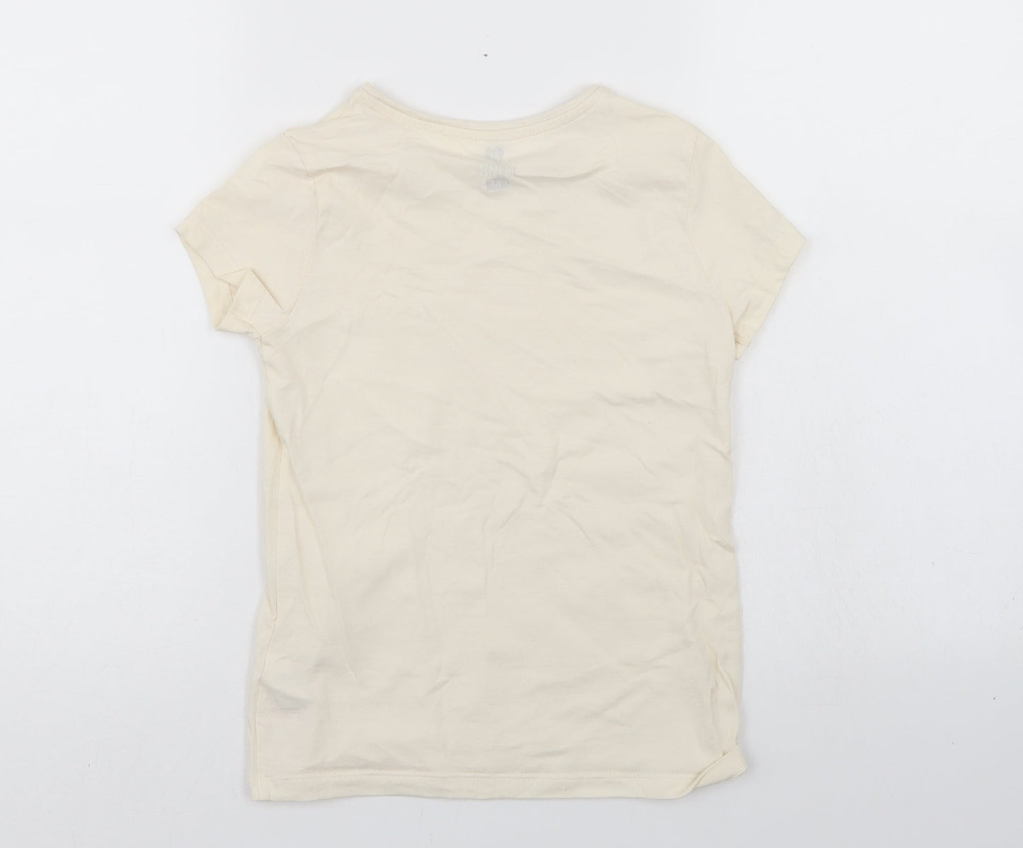 BE Girls Ivory   Basic T-Shirt Size 9-10 Years