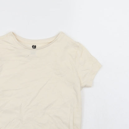 BE Girls Ivory   Basic T-Shirt Size 9-10 Years