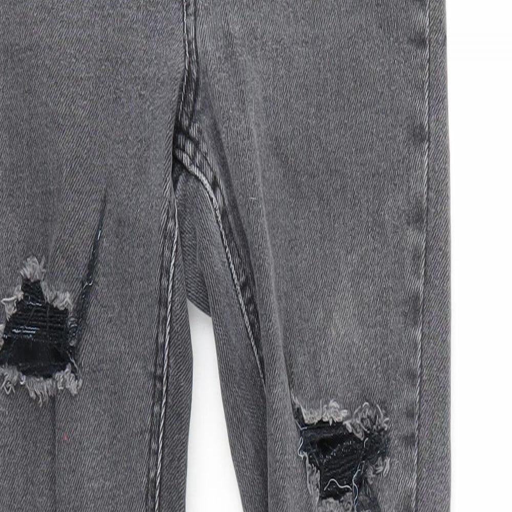 New Look Girls Grey   Skinny Jeans Size 13 Years - Distressed