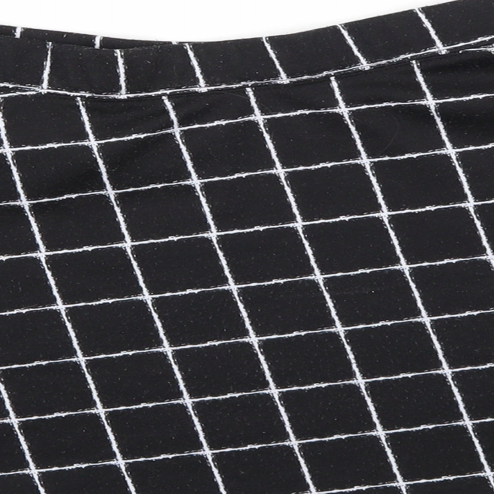 F&F Girls Black Check  Flare Skirt Size 10-11 Years