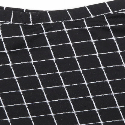 F&F Girls Black Check  Flare Skirt Size 10-11 Years