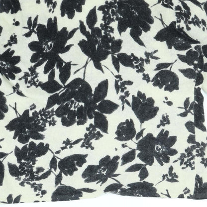 Susan Bristol Womens Beige Floral  Cardigan Jumper Size M