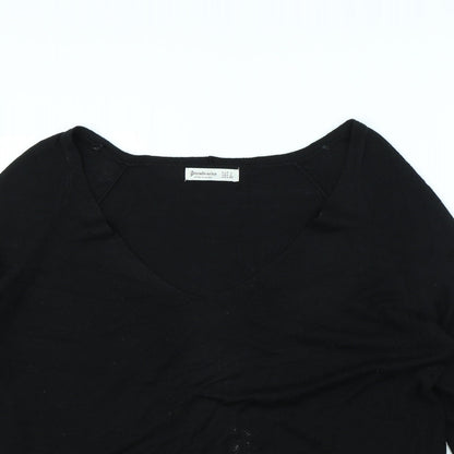 Stradivarius Womens Black   Pullover Jumper Size L
