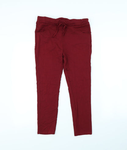 Womens UK Size 30 in Preworn Regular Fit  Red Trousers