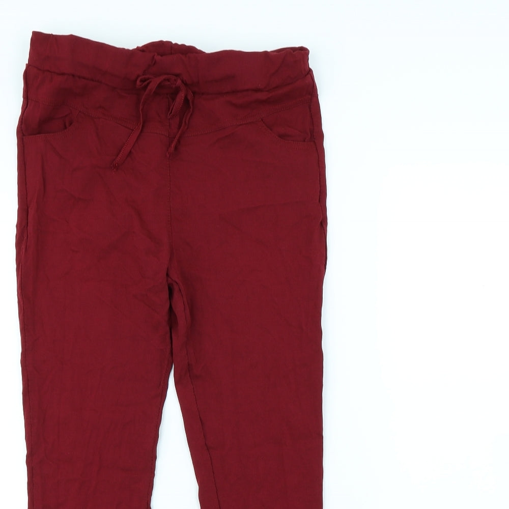 Womens UK Size 30 in Preworn Regular Fit  Red Trousers