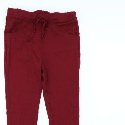Womens UK Size 30 in Preworn Regular Fit  Red Trousers