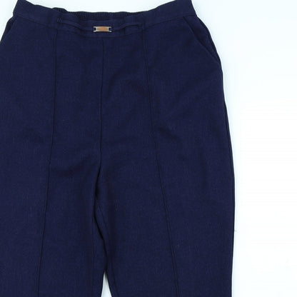 Womens UK Size 16 Papaya Regular Fit Dress Pants Blue Trousers