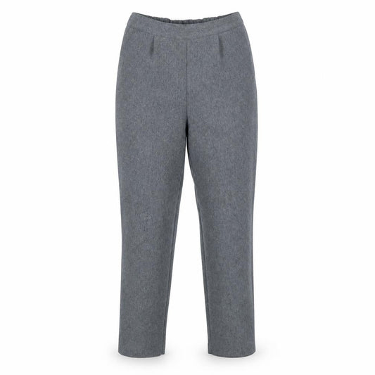 Womens UK Size 12 Bonmarché Regular Fit Dress Pants Grey Trousers