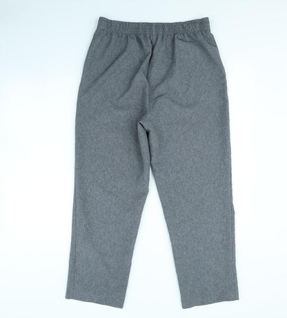 Womens UK Size 12 Bonmarché Regular Fit Dress Pants Grey Trousers
