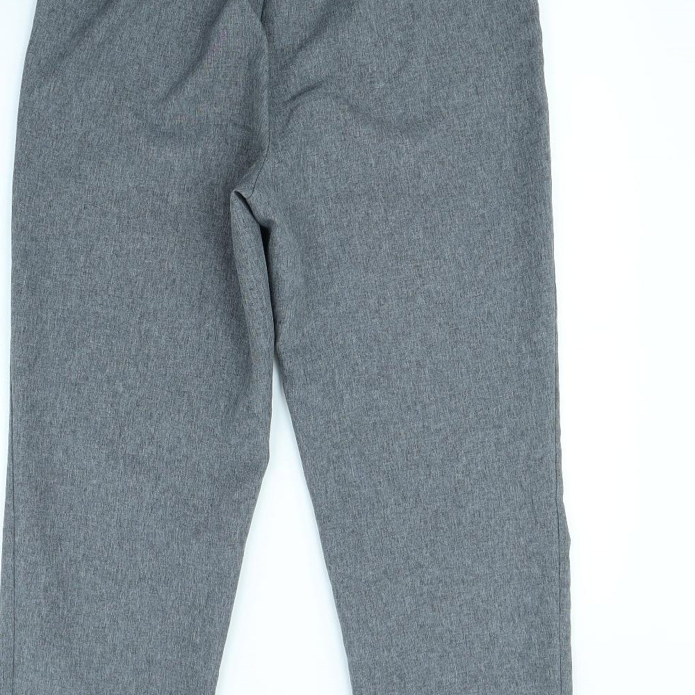 Womens UK Size 12 Bonmarché Regular Fit Dress Pants Grey Trousers