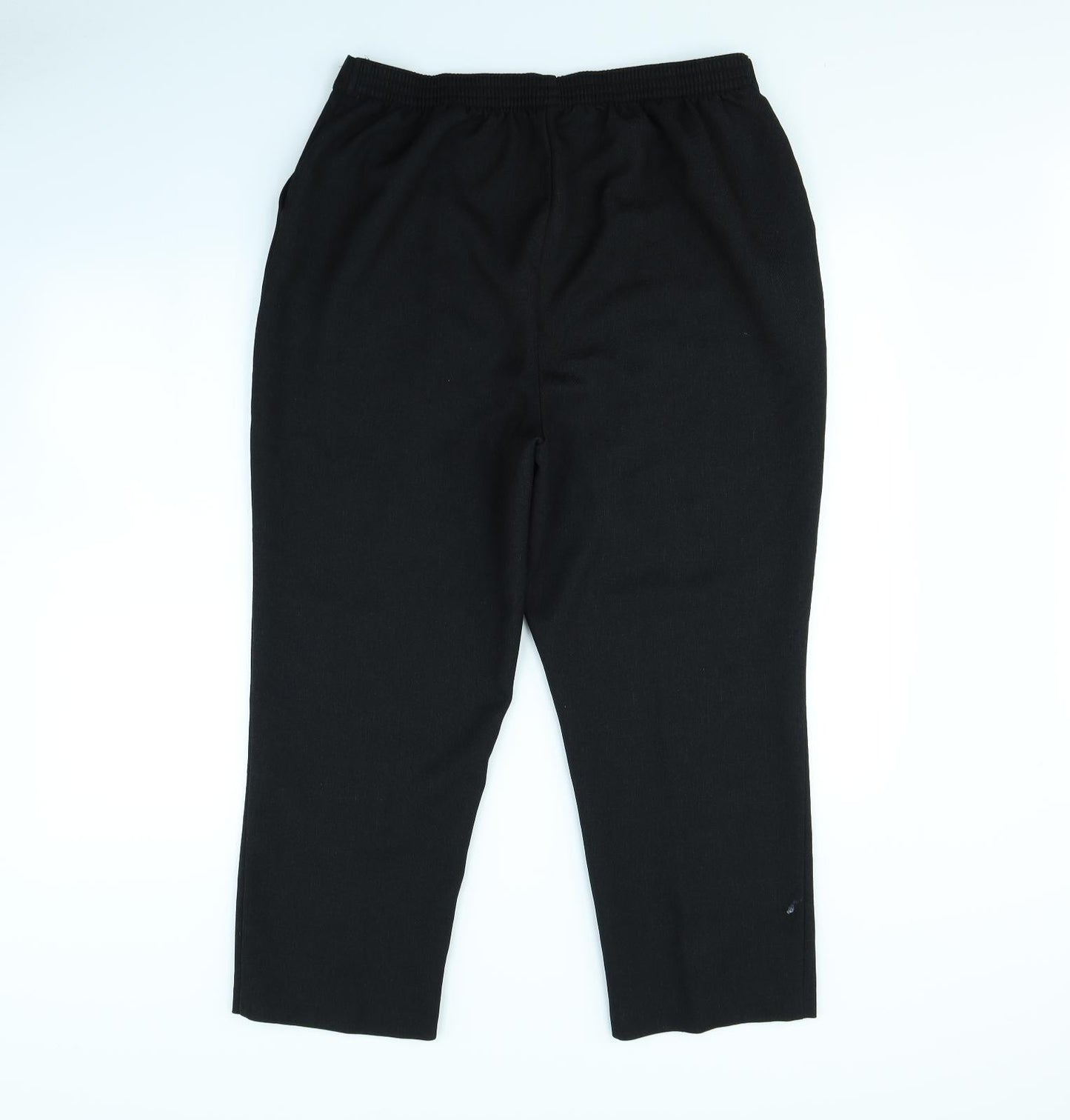 Womens UK Size 16 Papaya Regular Fit Dress Pants Black Trousers