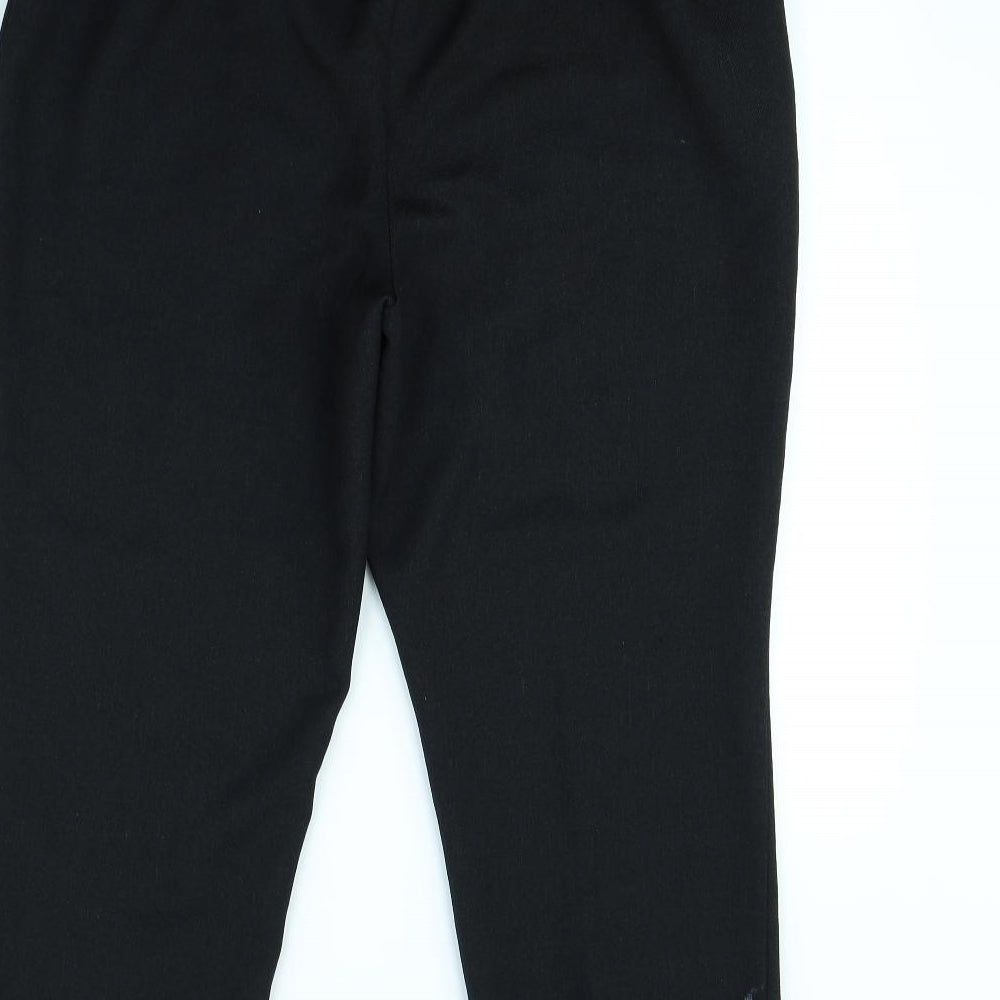 Womens UK Size 16 Papaya Regular Fit Dress Pants Black Trousers