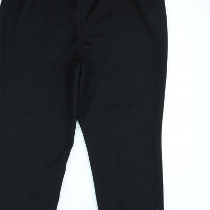 Womens UK Size 16 Papaya Regular Fit Dress Pants Black Trousers