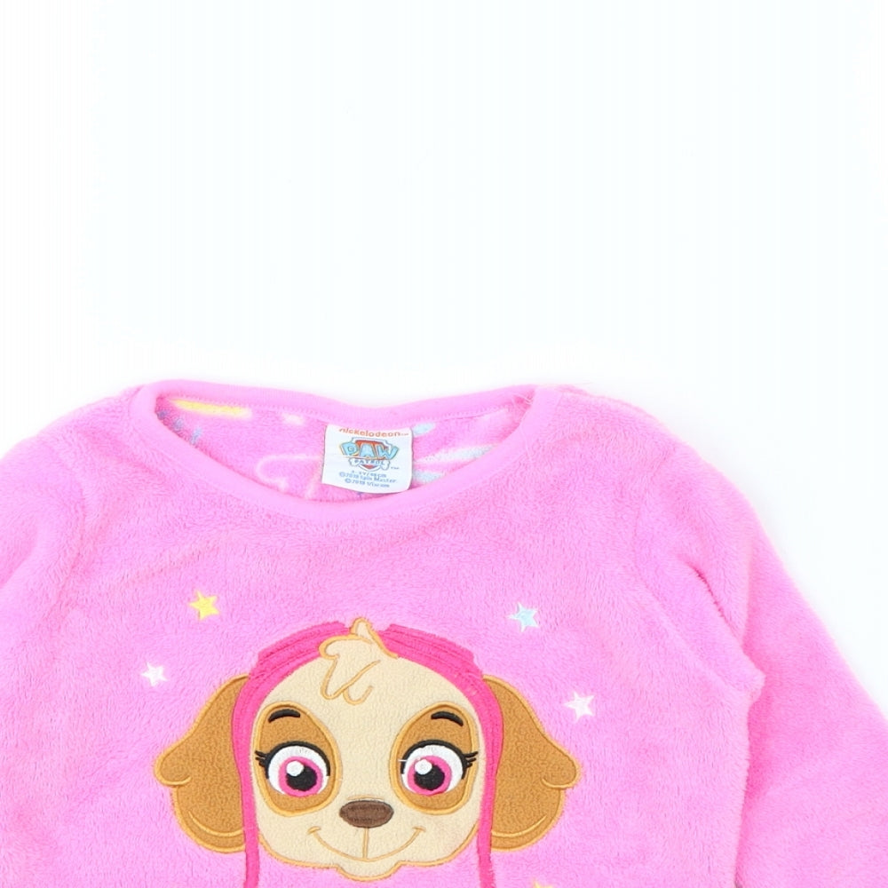 Paw patrol Girls Pink Solid   Pyjama Top Size 2 Years  - Paw Patrol