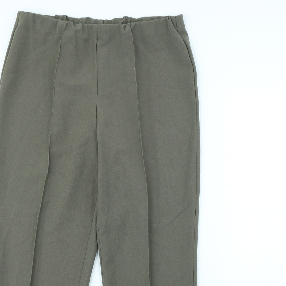 Womens UK Size 12 Bonmarché Regular Fit Dress Pants Brown Trousers