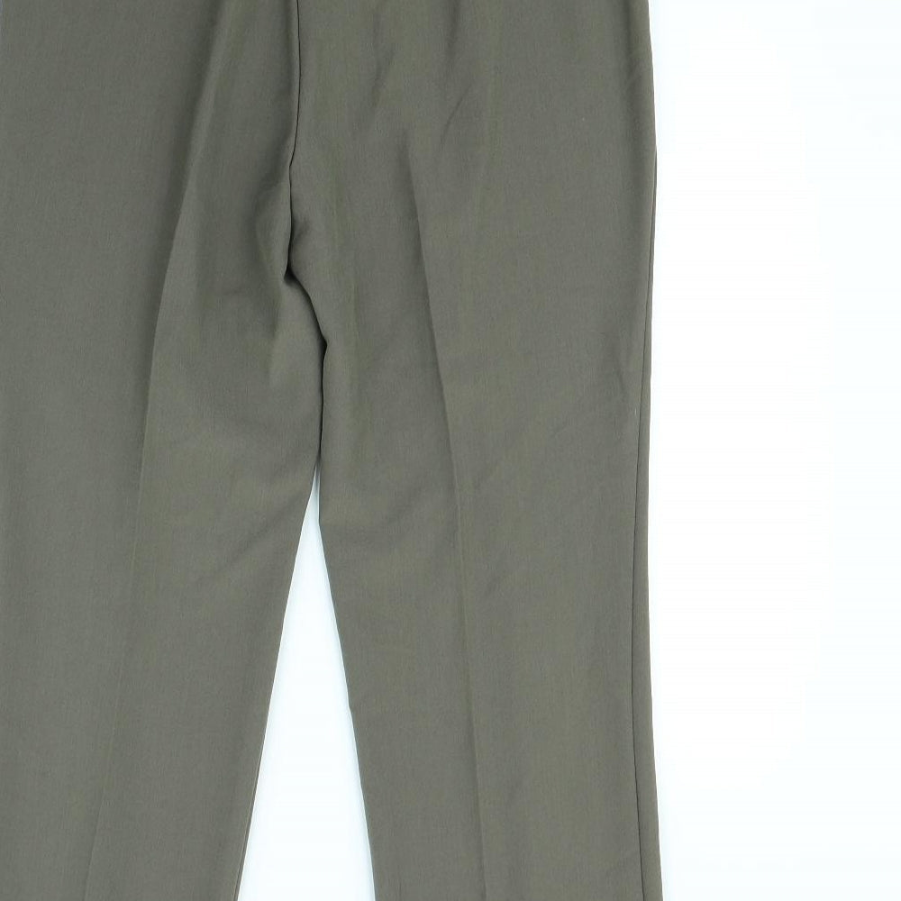 Womens UK Size 12 Bonmarché Regular Fit Dress Pants Brown Trousers