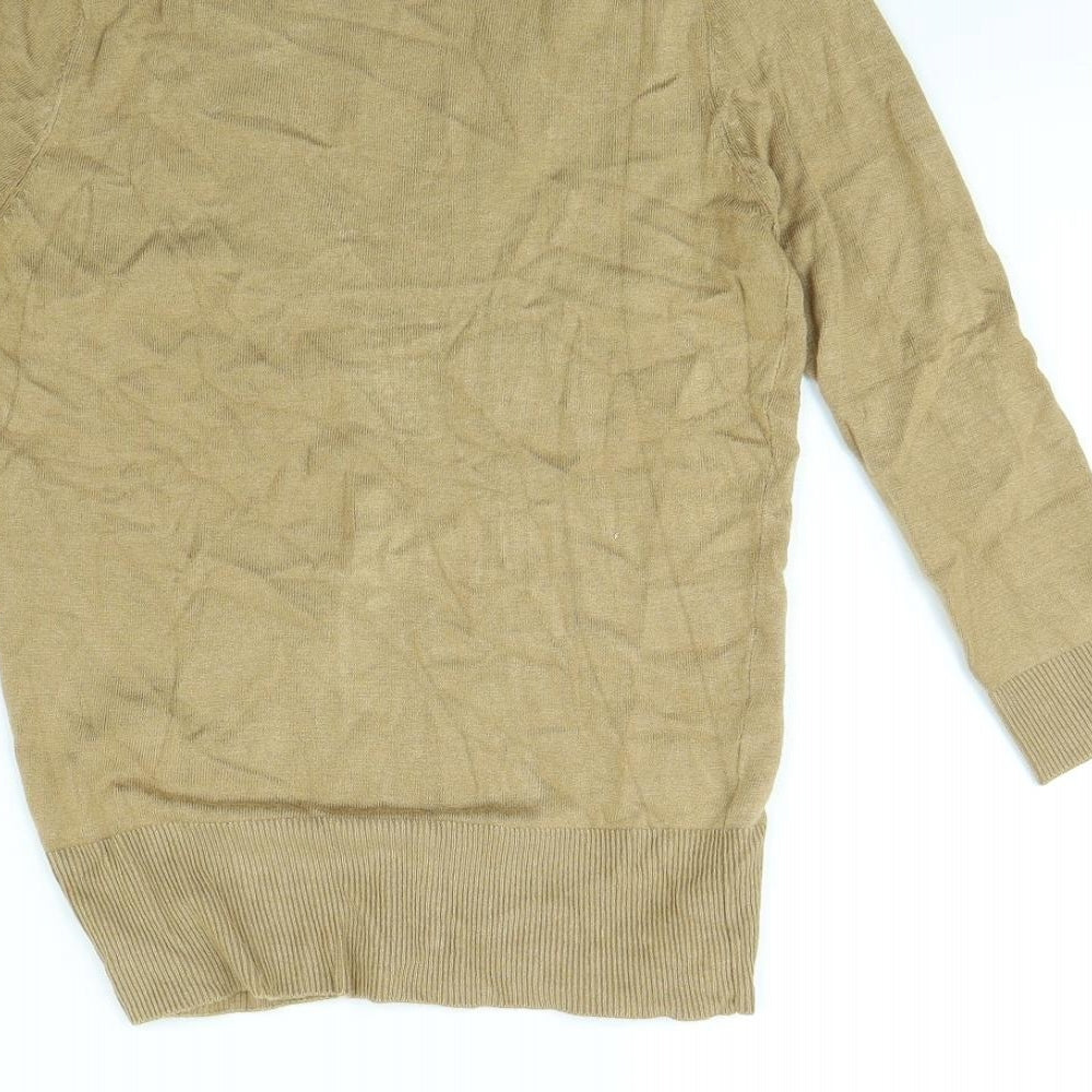 Papaya Womens Beige  Rayon Cardigan Jumper Size 8