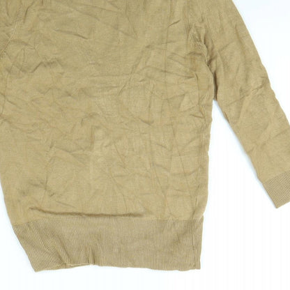 Papaya Womens Beige  Rayon Cardigan Jumper Size 8