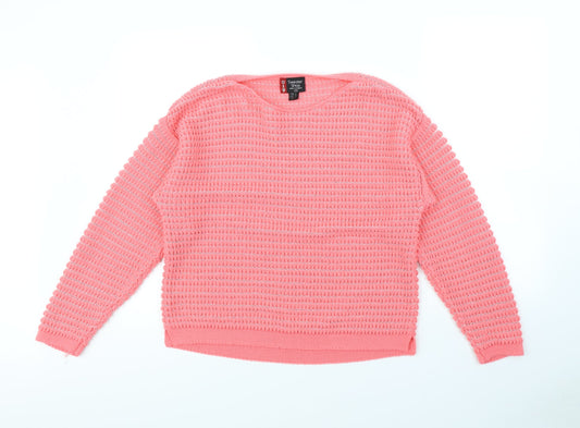 Sweater Shop Womens Pink   Pullover Jumper Size L