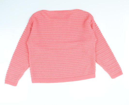 Sweater Shop Womens Pink   Pullover Jumper Size L