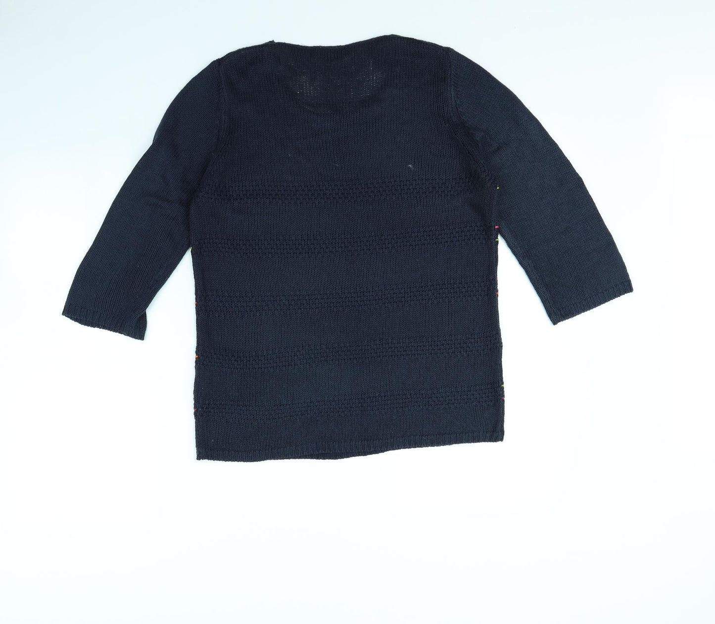 Casamia Womens Blue Striped  Pullover Jumper Size S