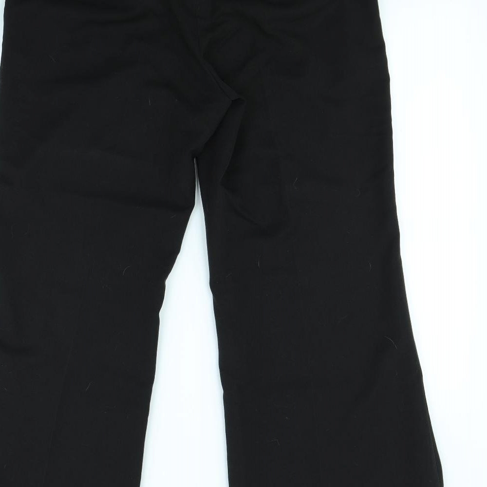 Womens UK Size 12 Wallis Regular Fit Dress Pants Black Trousers