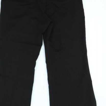 Womens UK Size 12 Wallis Regular Fit Dress Pants Black Trousers