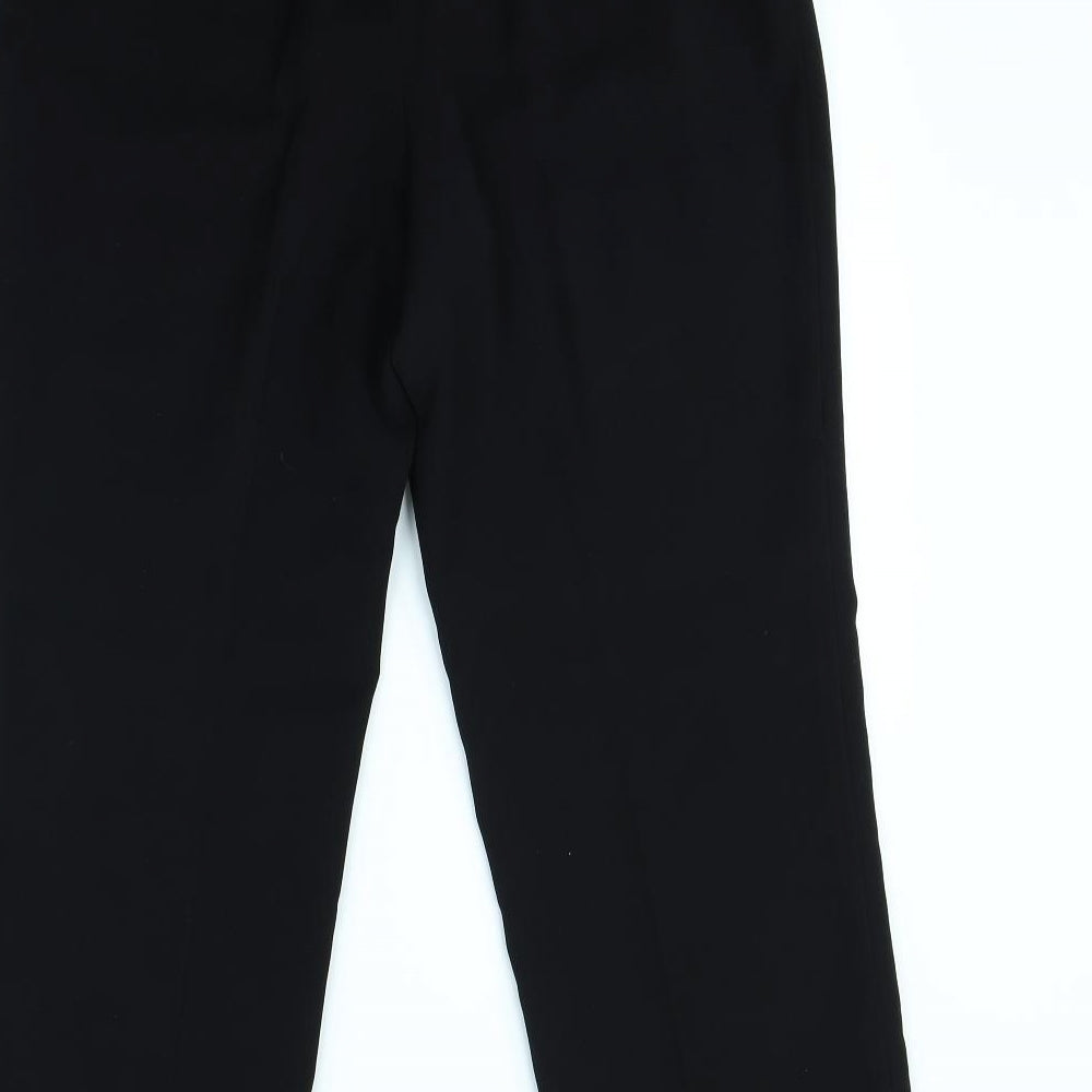 Womens UK Size 14 Gelco Regular Fit Dress Pants Black Trousers