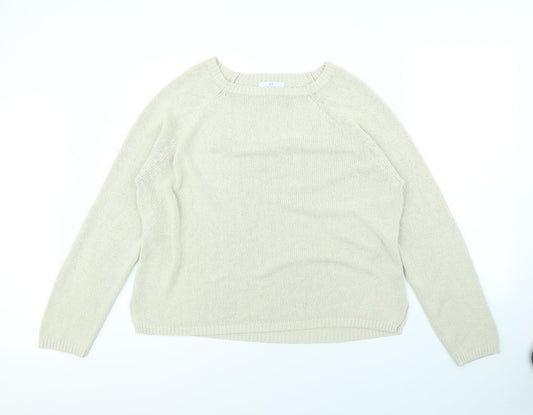 Essential Womens Beige   Pullover Jumper Size 14