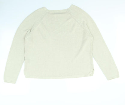 Essential Womens Beige   Pullover Jumper Size 14