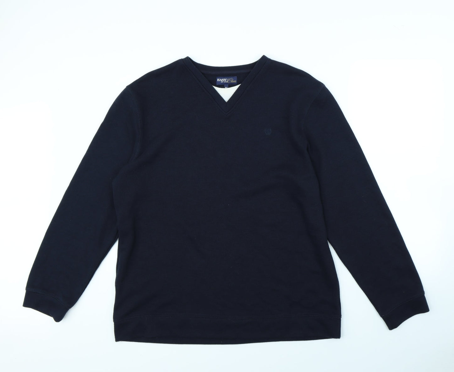 Easy Mens Blue   Pullover Jumper Size XL