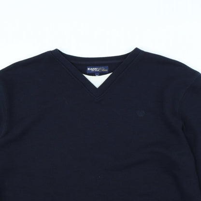 Easy Mens Blue   Pullover Jumper Size XL