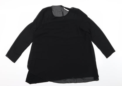 TU Womens Black   Basic Blouse Size 14