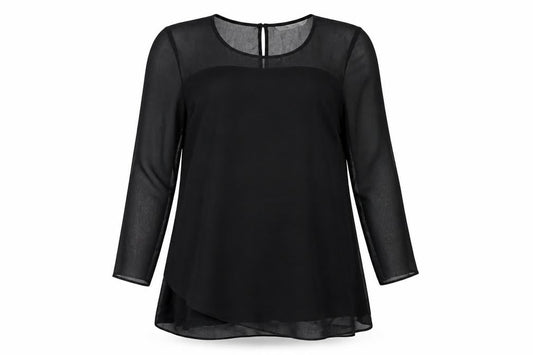 Tu Womens Black   Basic Blouse Size 14