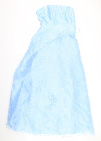 Preworn Womens Blue  Rayon A-Line  Size M