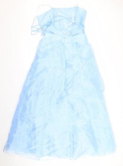 Preworn Womens Blue  Rayon A-Line  Size M