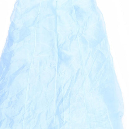 Preworn Womens Blue  Rayon A-Line  Size M