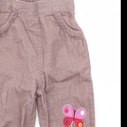 F&F Baby Red   Cargo Trousers Size 12 Months