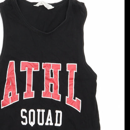 H&M Girls Black   Basic Tank Size 10 Years