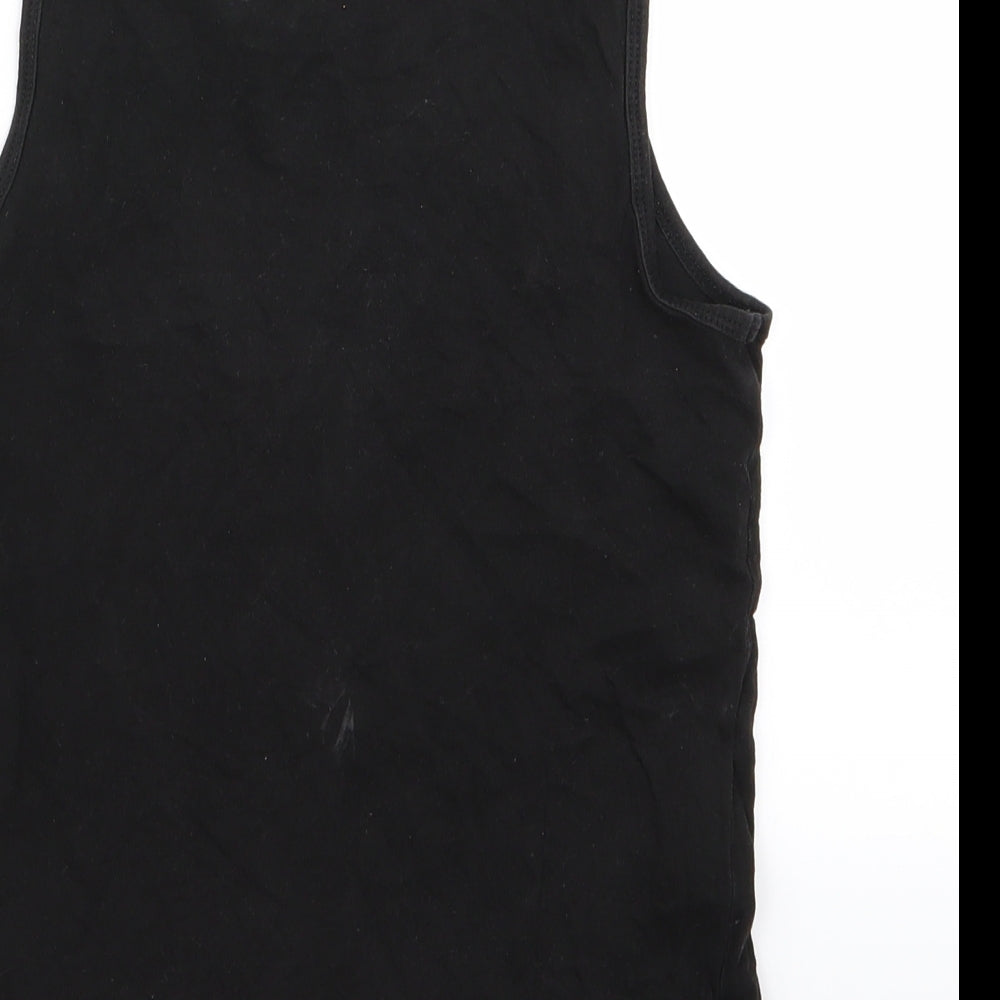 H&M Girls Black   Basic Tank Size 10 Years
