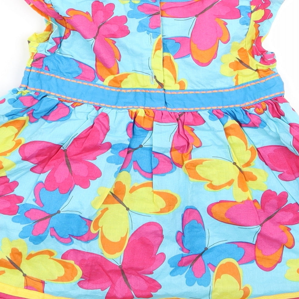 Butterfly Girls Multicoloured Floral  A-Line  Size 2 Years