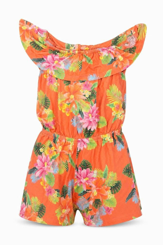 Womens UK Size 10 River Island One-Piece Orange Bodysuit