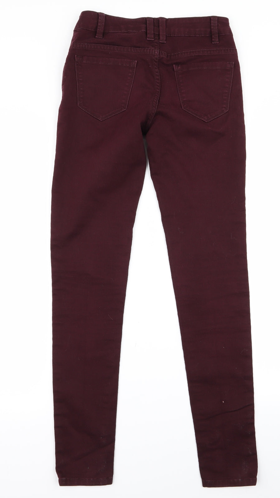 Womens UK Size 8 yesyes Regular Fit Skinny Red Jeans