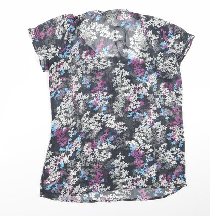 Womens UK Size 6 espirit Black Basic Blouse