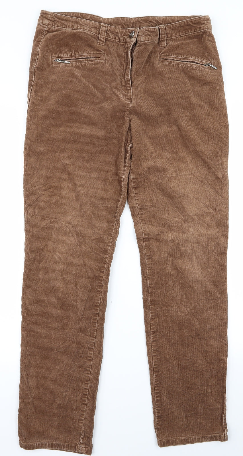 Womens UK Size 32 Preworn Regular Fit Snow Pants Brown Trousers