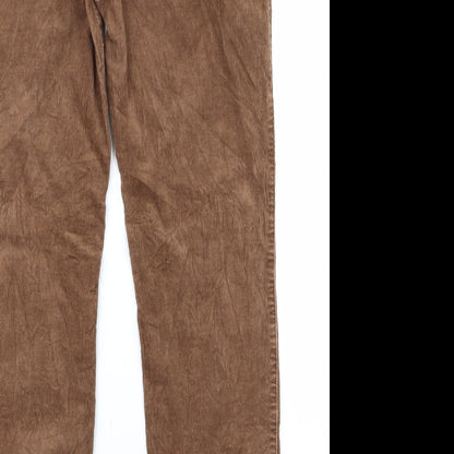 Womens UK Size 32 Preworn Regular Fit Snow Pants Brown Trousers