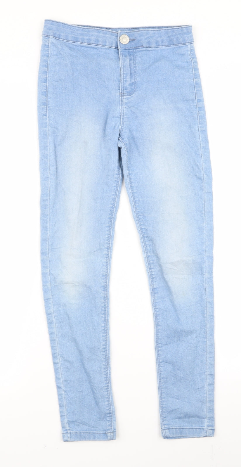 Womens UK Size 12 Preworn Regular Fit Skinny Blue Jeans