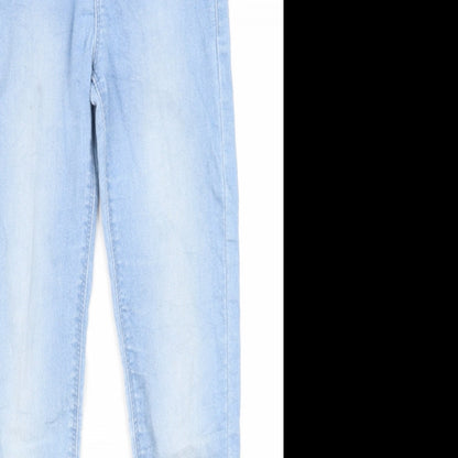 Womens UK Size 12 Preworn Regular Fit Skinny Blue Jeans