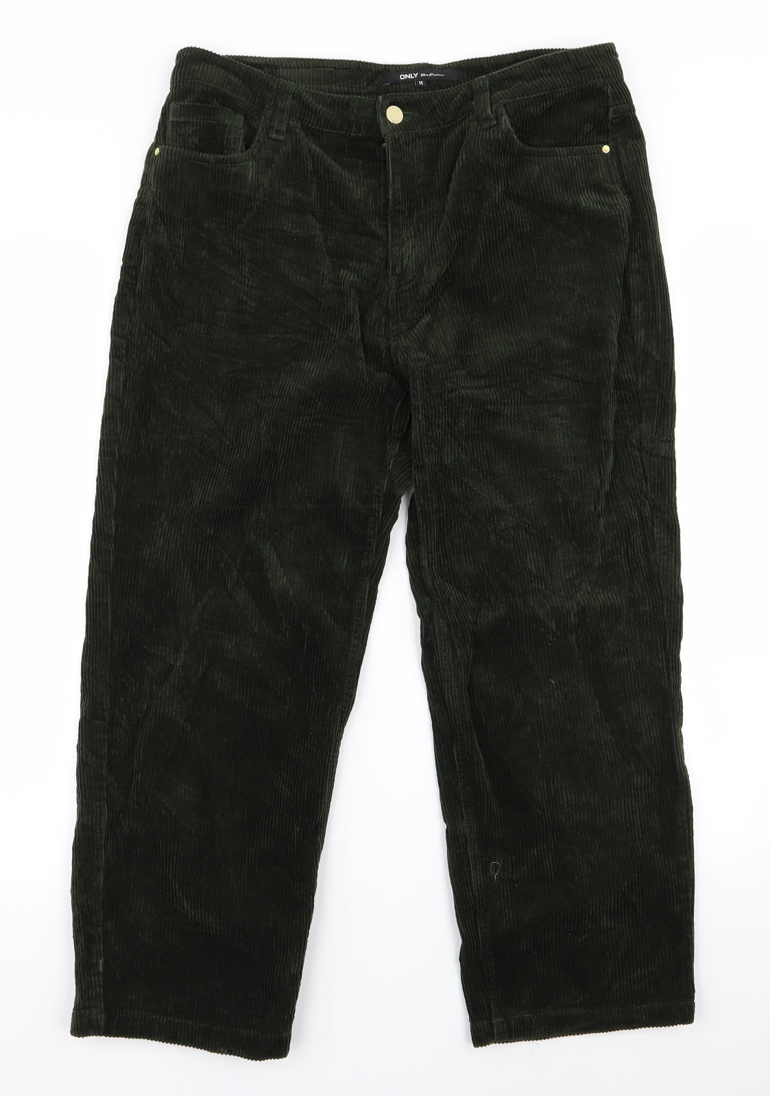 Womens UK Size 38 Preworn Regular Fit  Green Trousers